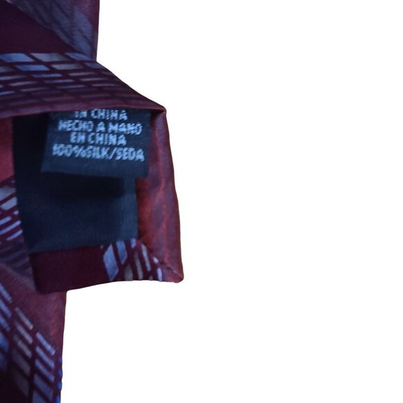 Crazy Horse 100% Silk Red Striped Tie - Picture 3 of 5